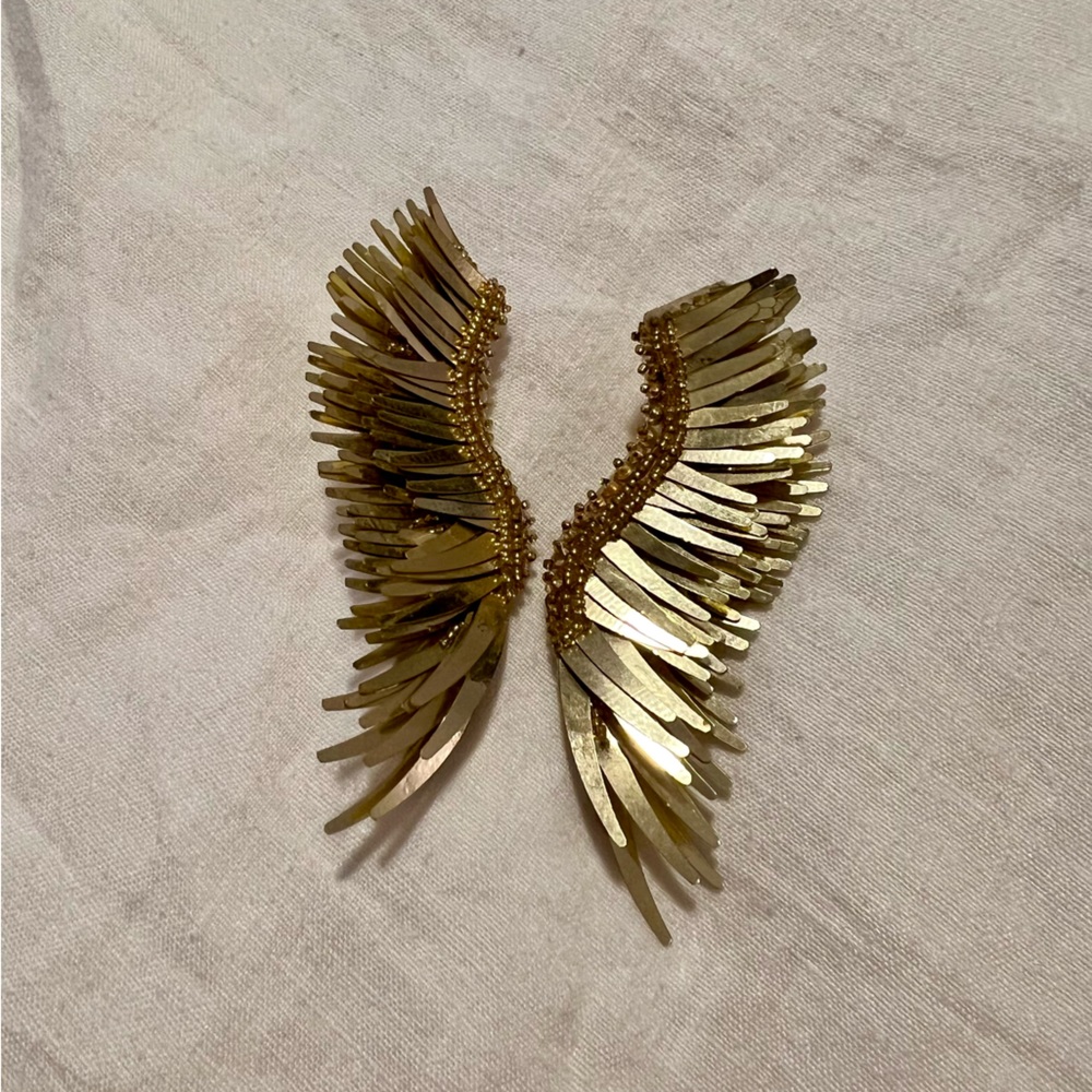 METALLIC MADELINE EARRINGS GOLD